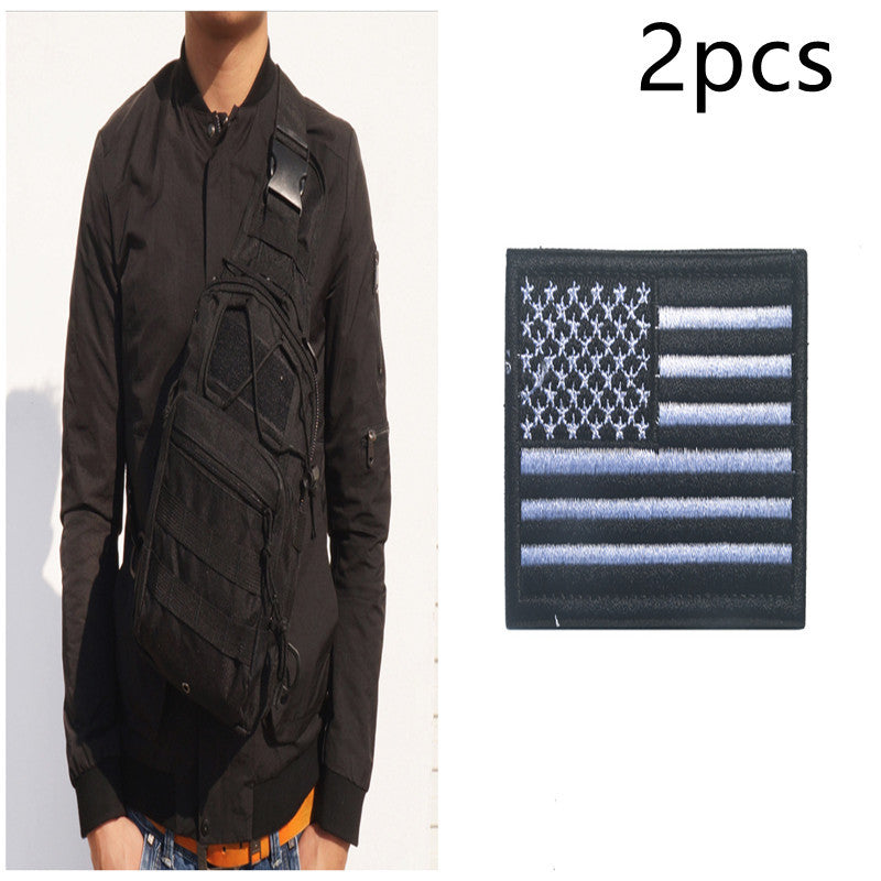 Velcro Label Stars And Stripes Embroidered Cloth Tips Qi Zhang