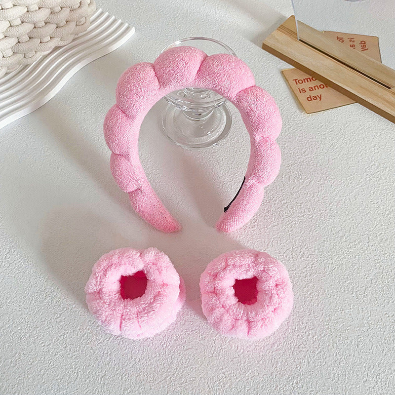 Twist Sponge Headband Wrist Strap Suit Women