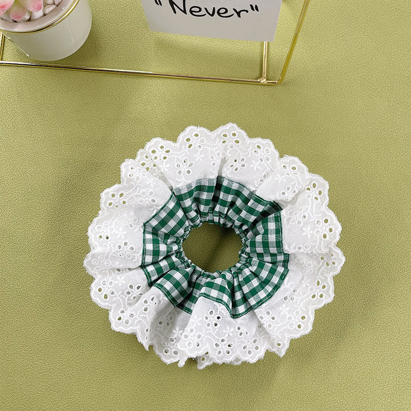 Lace Handmade French Hollow Cotton Personality Trendy Hair Ring
