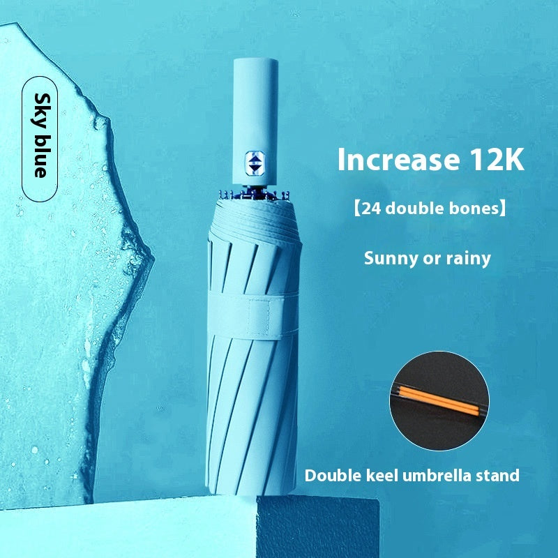 Umbrella Automatic 24-bone Oversized Sun Umbrella