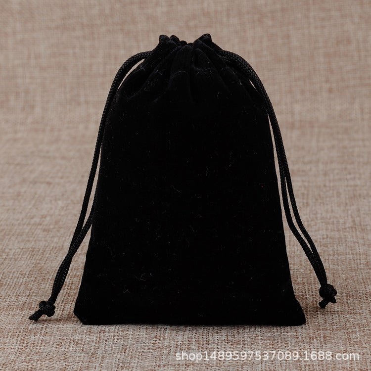 Black Velvet Bundle Pocket Drawstring Jewelry Packaging