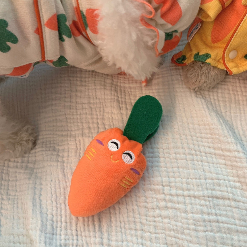 Ins Plush Carrot Voice Cute Dog Toy
