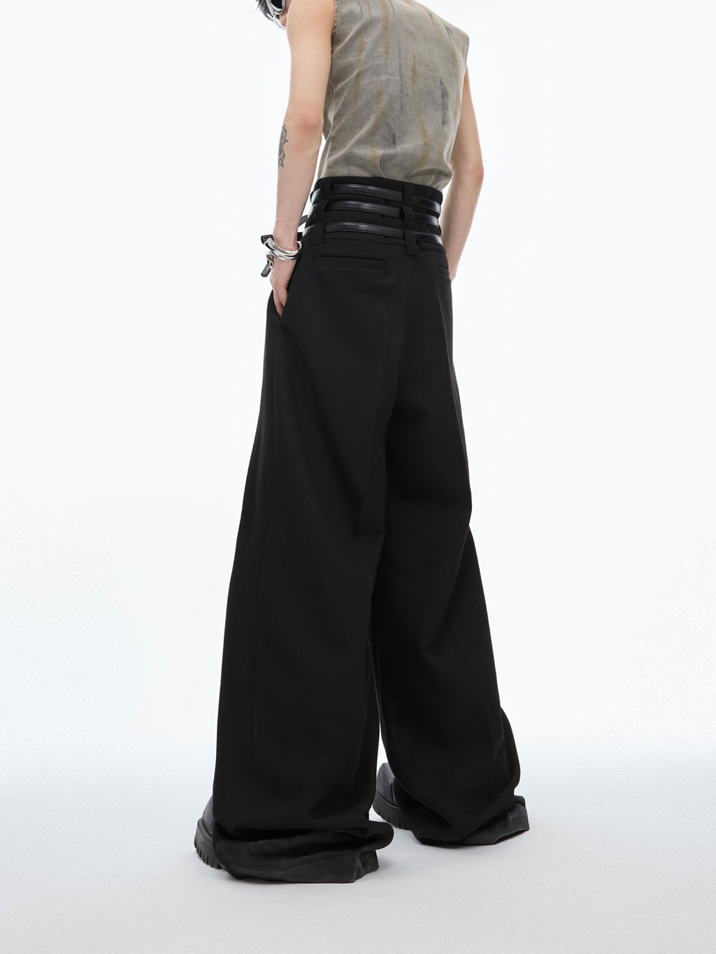 Loose High Waist Straight Casual Pants
