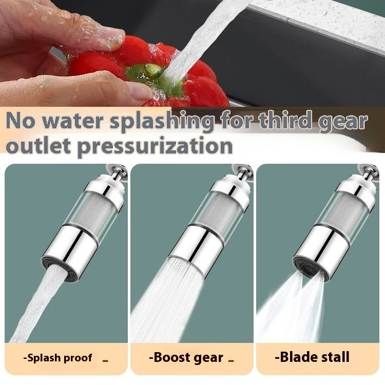 Alloy Kitchen Double Filter Splash-proof Filter Faucet