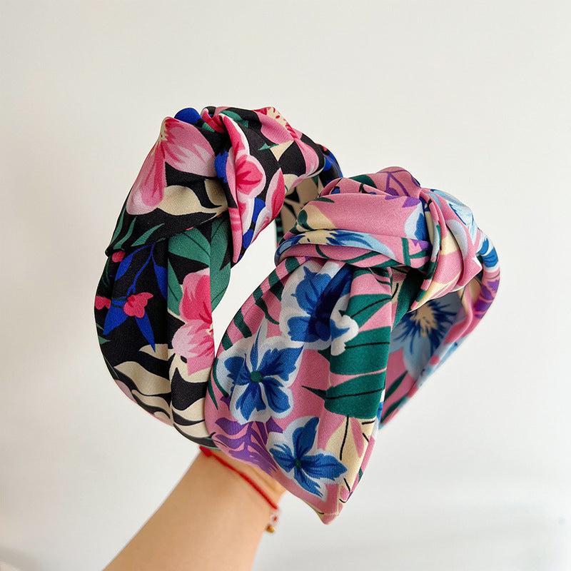 Women's Fashion Personalized Wide-brimmed Printed Headband