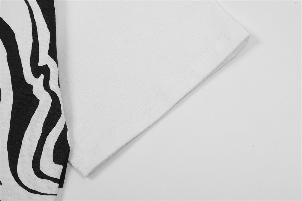 Creative Design Printed Short-sleeved T-shirt For Men