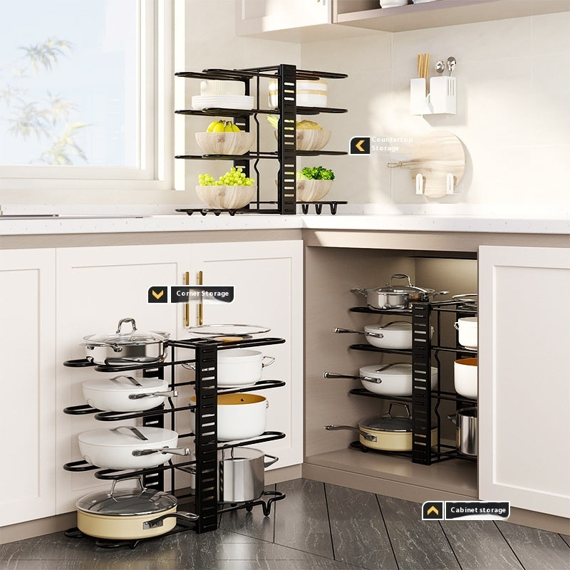 Removable Folding Multi-functional Kitchen Rack