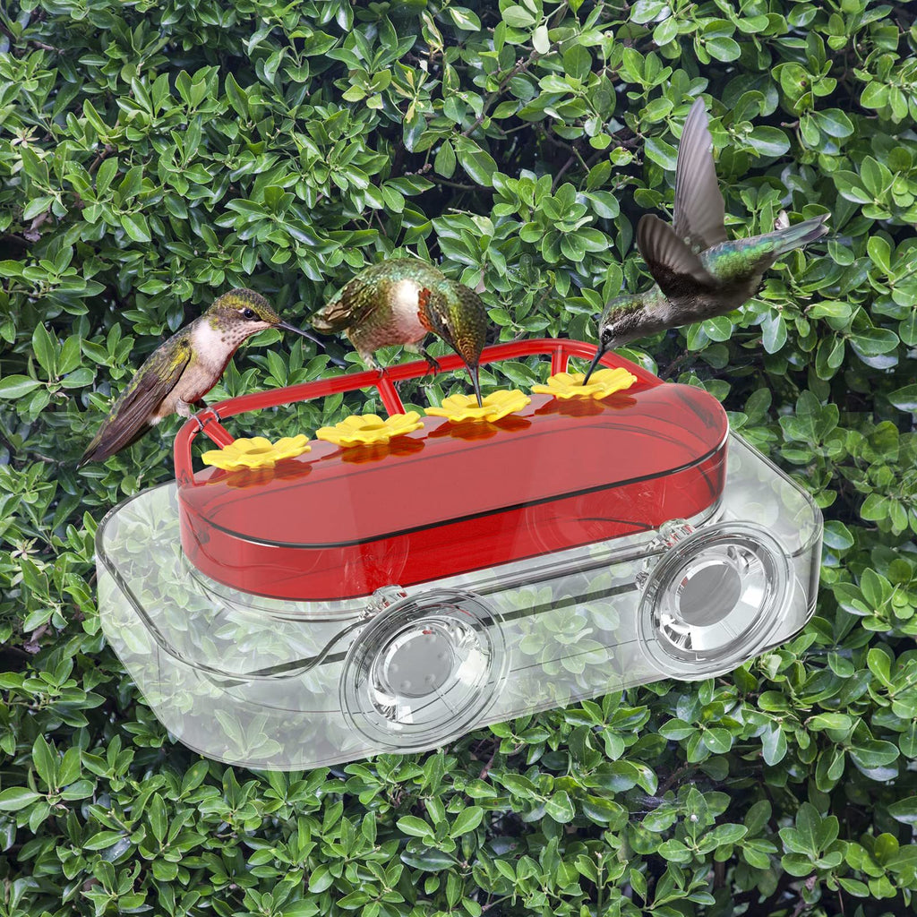 Plastic Suction Cup Window Hummingbird Feeder