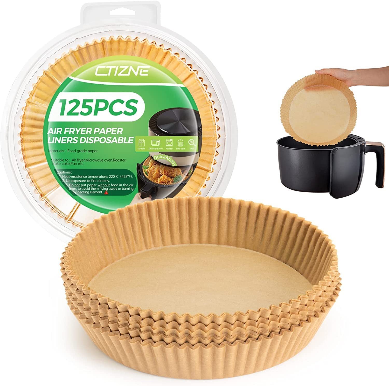 Food Grade Air Fryer Paper Oiled Paper Plate Disposable Baking Paper