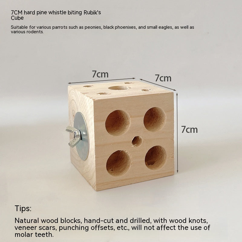 Grinding Mouth Destruction Rubik's Cube Platform Fir Pine Toy