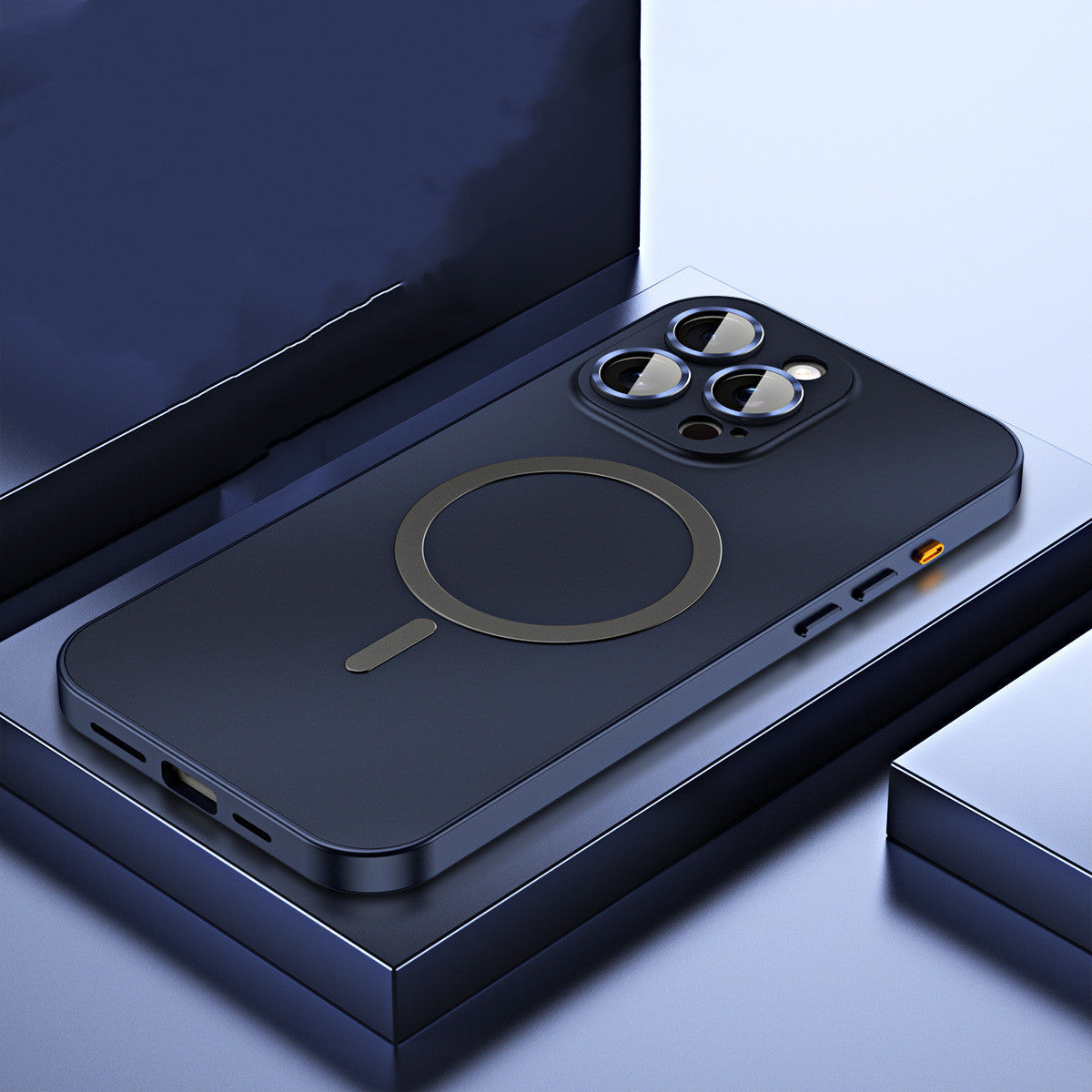 Spring Fastener Metal Frame Magnetic Phone Case