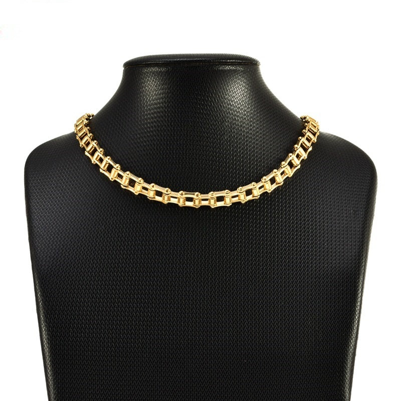 Stainless Steel Personalized Ornament Supply 7mm Bicycle Necklace Bicycle Necklace Motorcycle Necklace