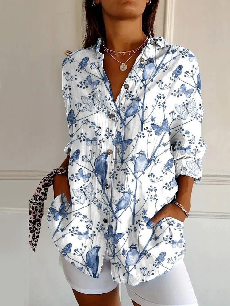 3D Digital Printing Long Sleeve Shirt Top