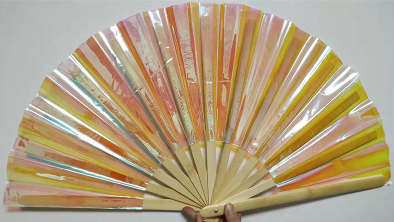 Fashion Single-sided Personality PVC Folding Fan