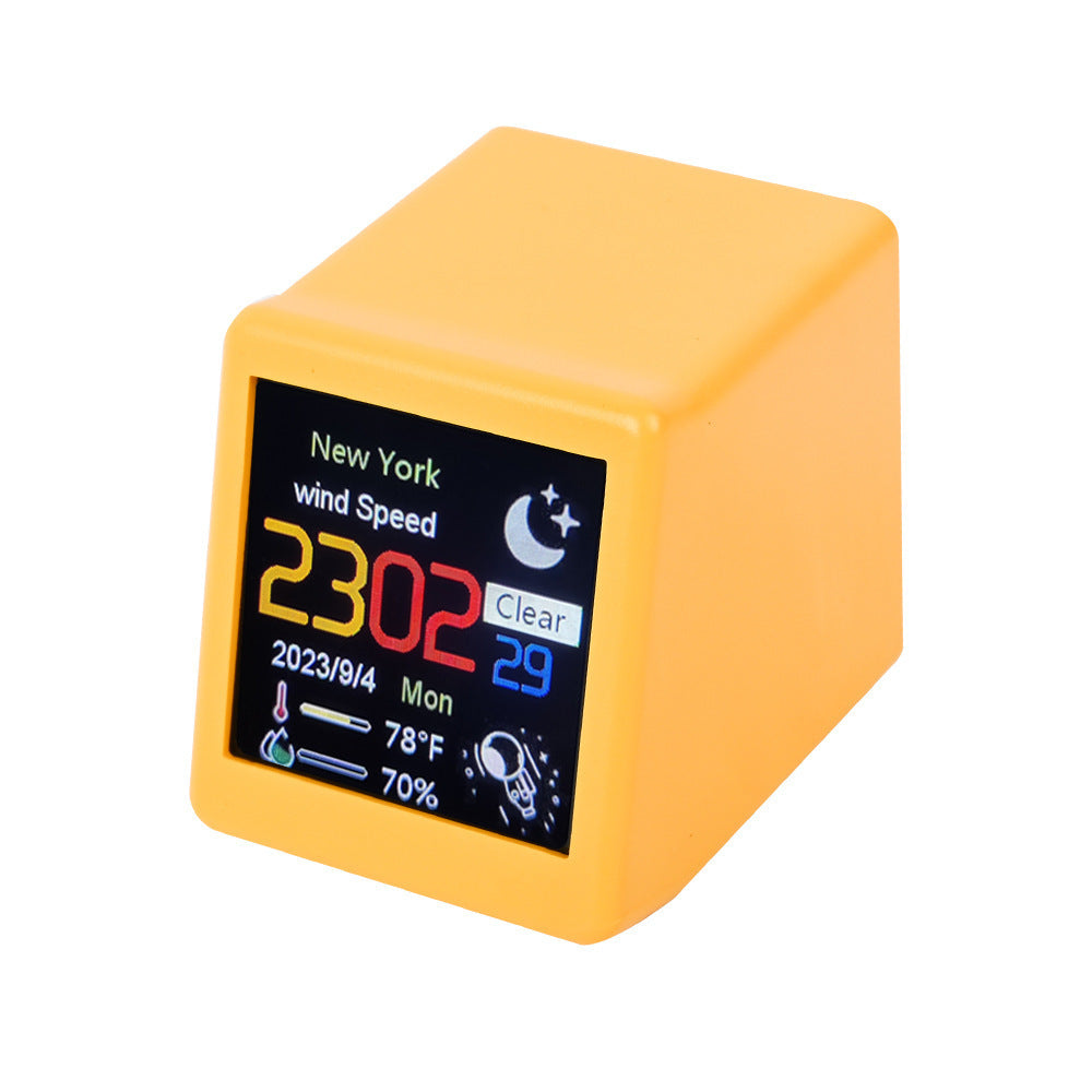 Table Clock Weather Small TV Creative Digital Ornaments