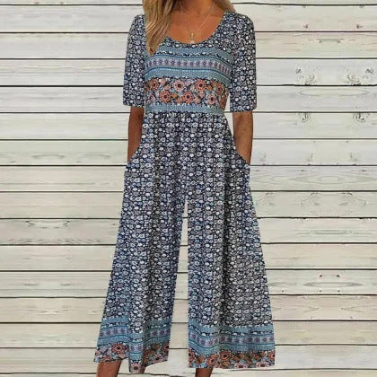 Female 3D Digital Printed Camisole Long Dress