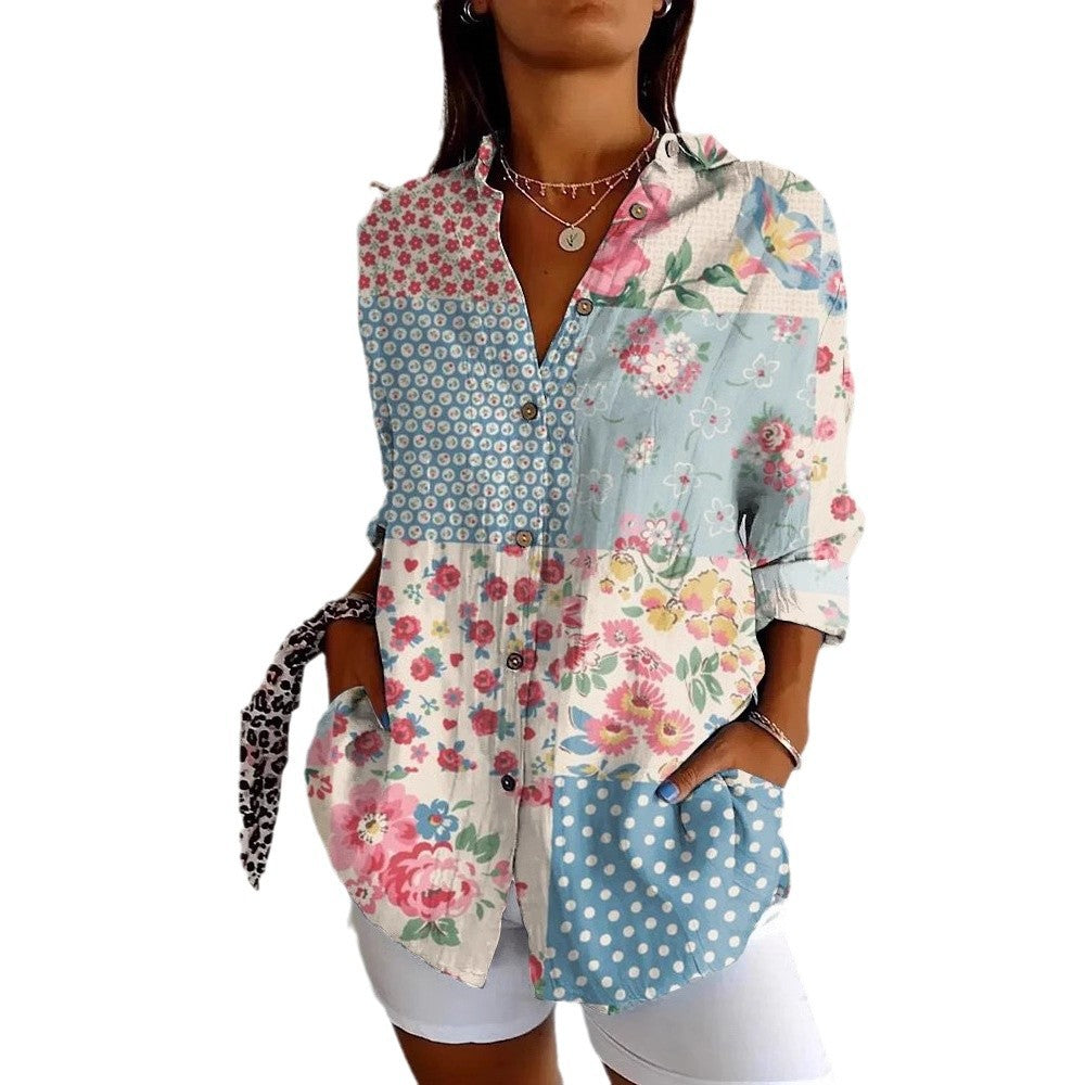 3D Digital Printing Long Sleeve Shirt Top