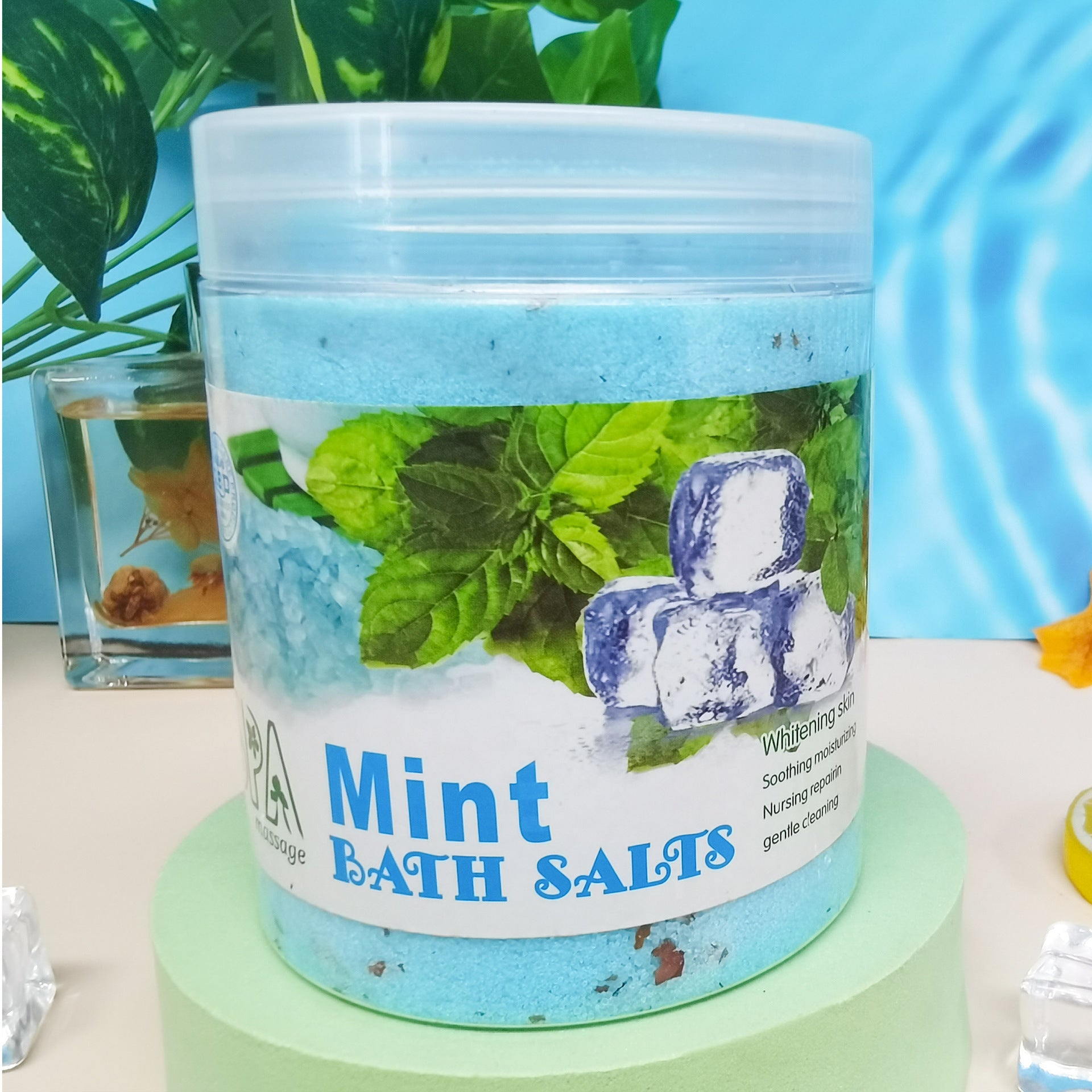 Rose Milk Petals Bath Salts Cleansing Exfoliating