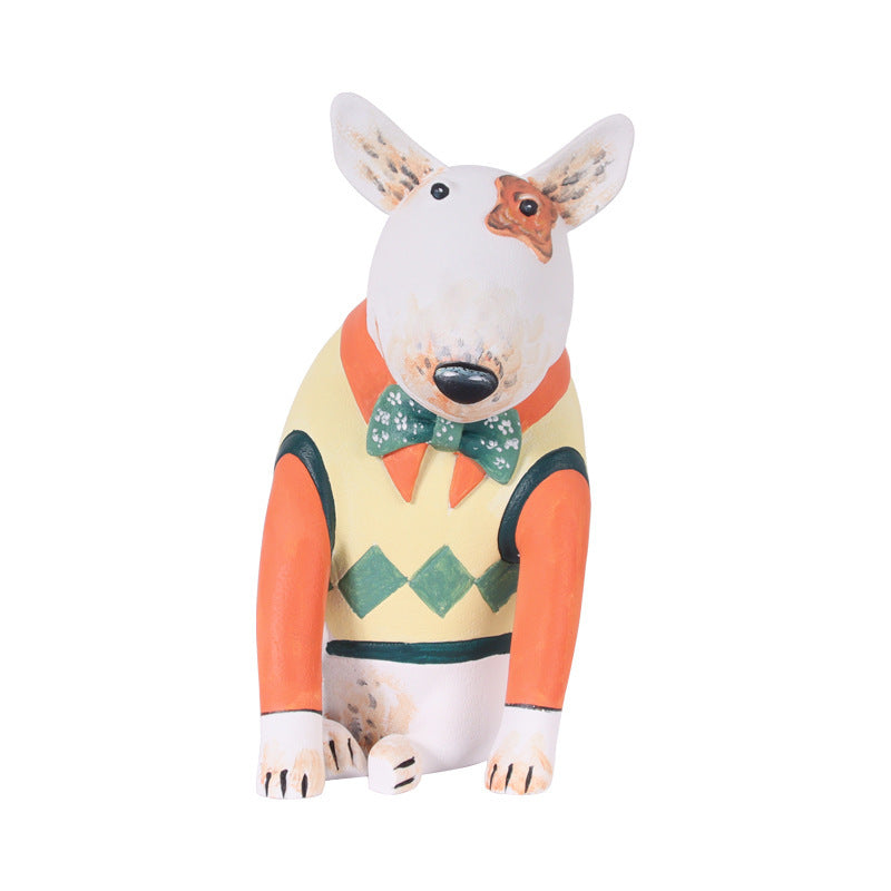 Modern Minimalist Creative Animal Cartoon Dog Decoration Art Sculpture Doll Model Room Children's Room Soft Decoration