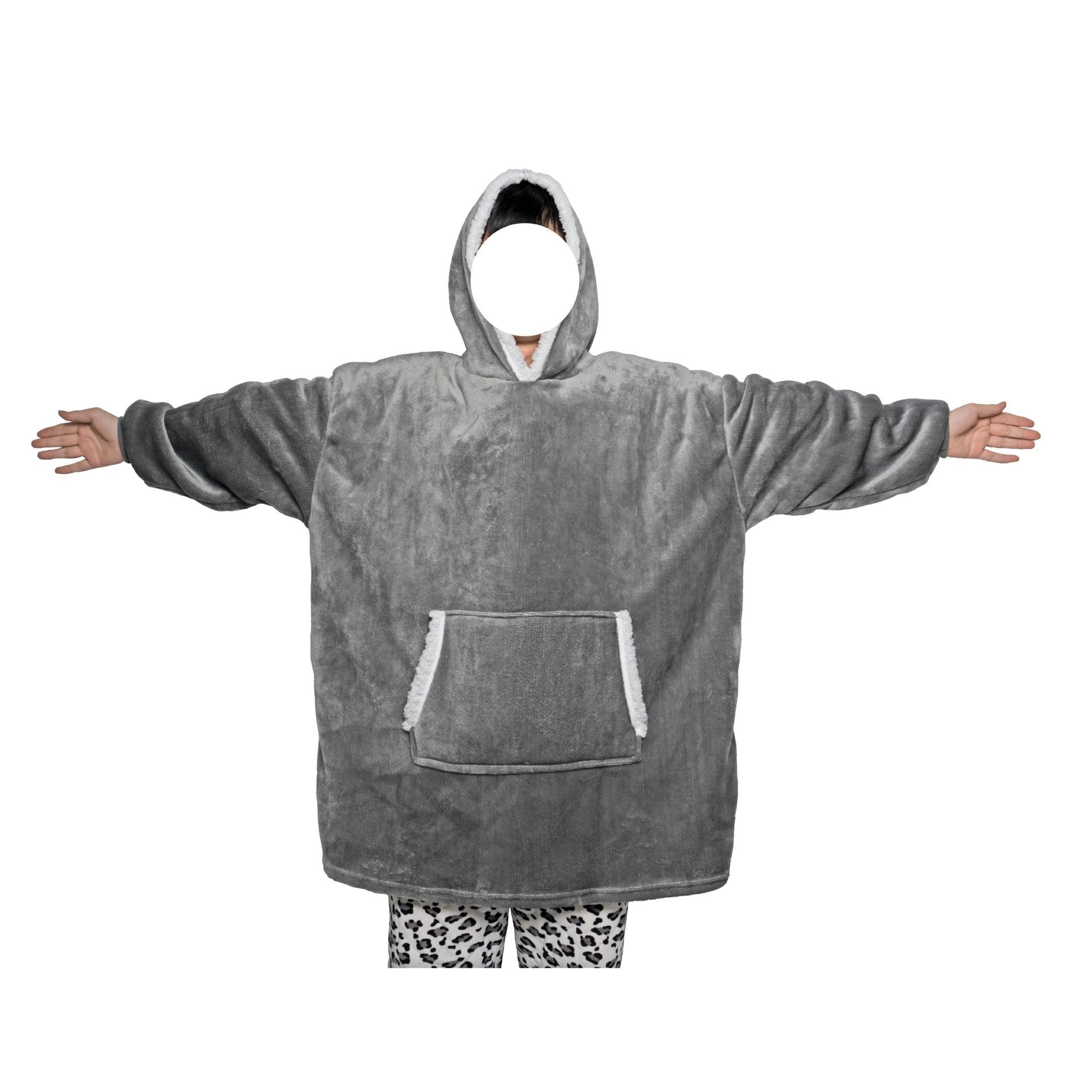 Lazy Pullover Nightgown TV Blanket Hooded Warm Cold-proof Pajamas