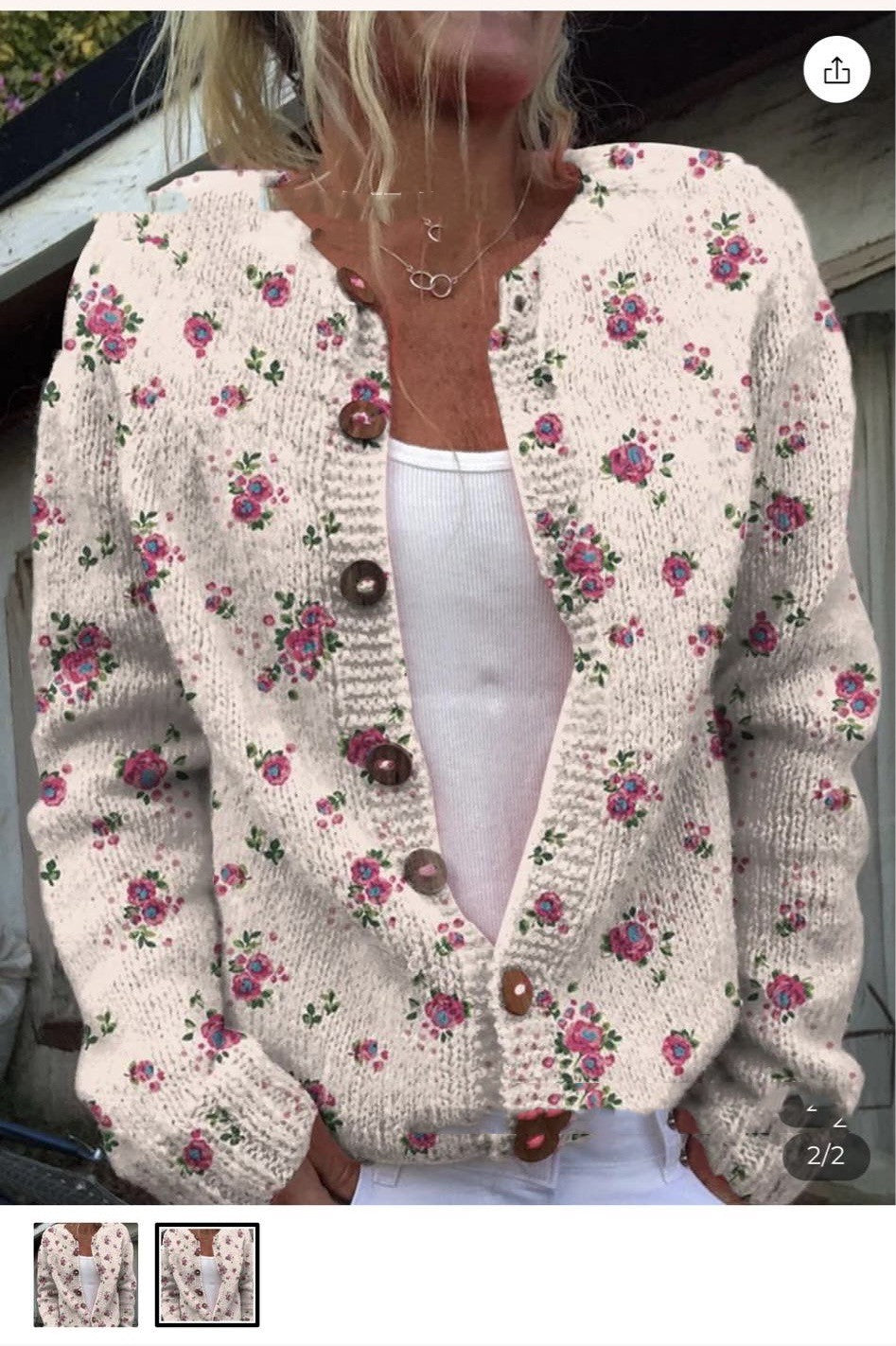 3D Digital Printing Cardigan Knitted Coat Women's Clothing