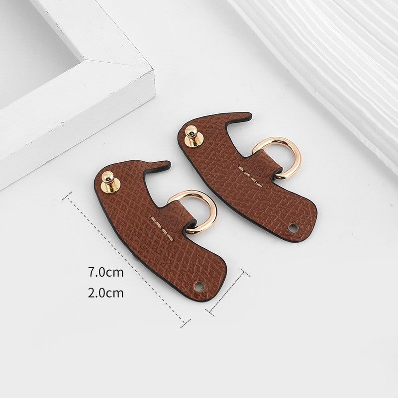 Small Modified Perforated Crossbody Strap