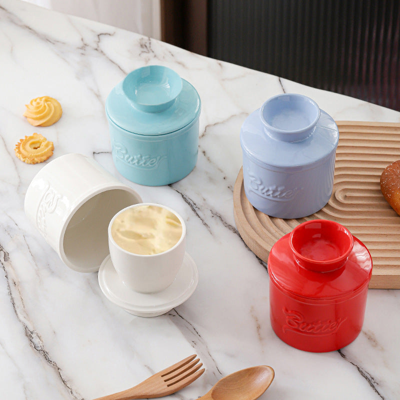 Household Restaurant Kitchen Innovative Yellow Oil Tank With Lid