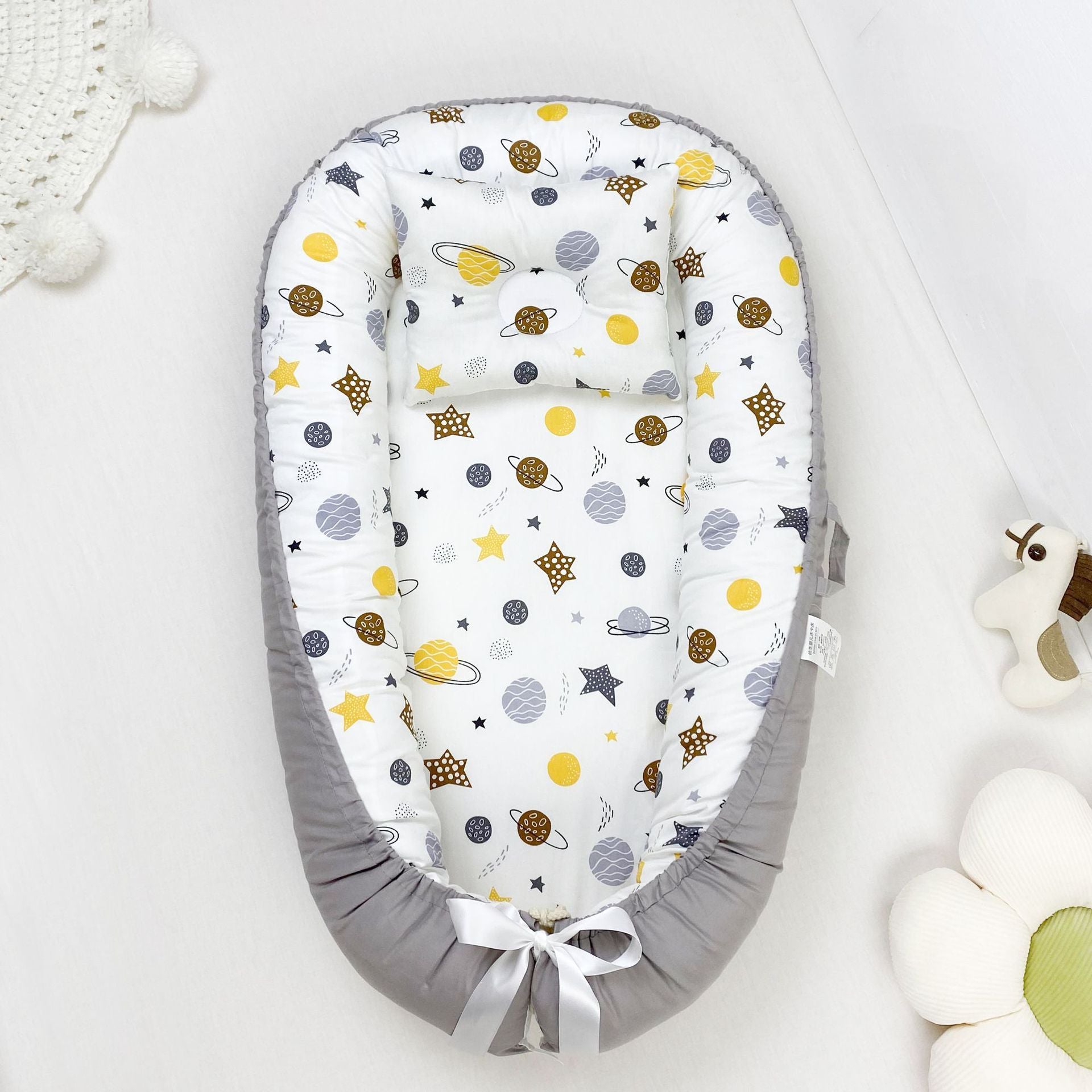Pure Cotton Baby Nest Bed Portable Newborn Baby Bed In Bed Bb