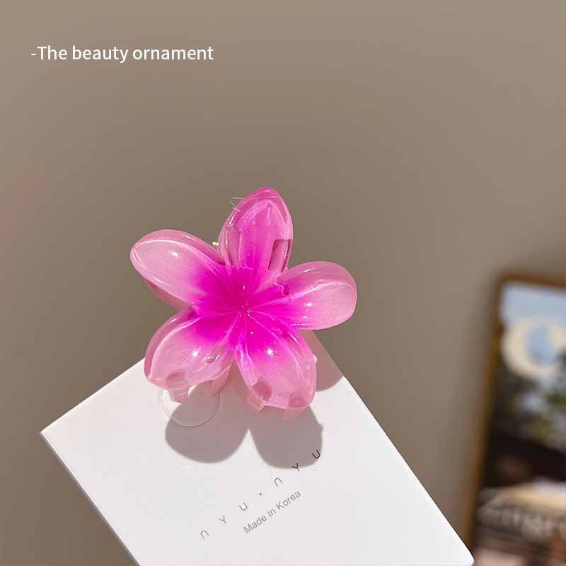 4cm Sweet Girl Plumeria Rubra Barrettes Female