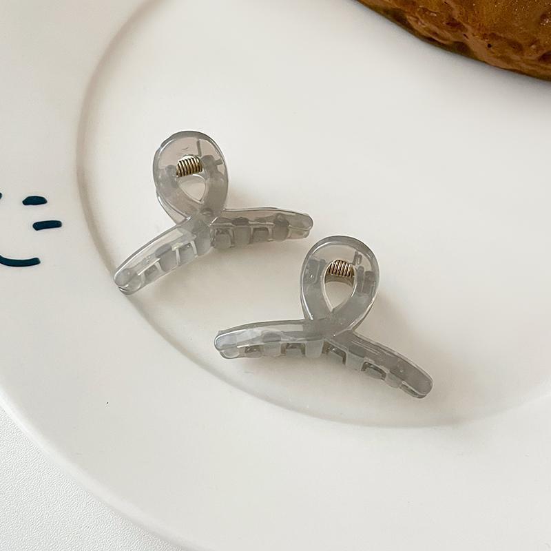 All-match Bangs Side Small Claw Clip Girl Heart Jelly Color