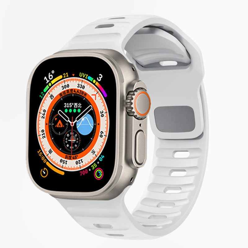 Suitable For Watch Ultra Watch Band Iwatch9 Solid Color Snap Button