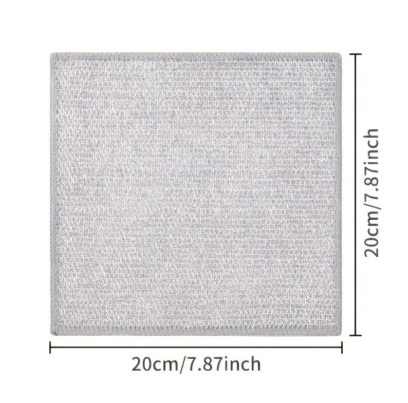 Double-sided Kitchen Oilproof Double-layer Cleaning Scouring Pad