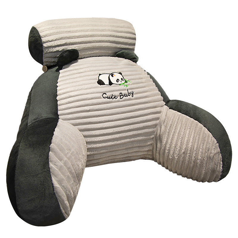 Striped Flannel Bedside Soft Upholstery Cushion Lumber Pad Pillow