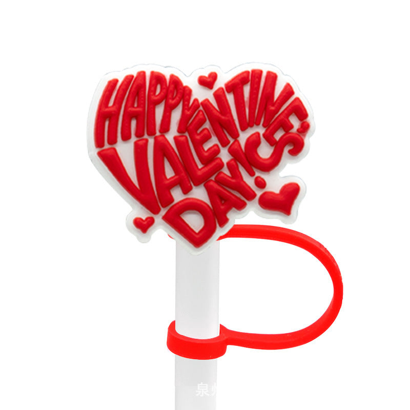 New Valentine's Day Series Straw Mouthpiece