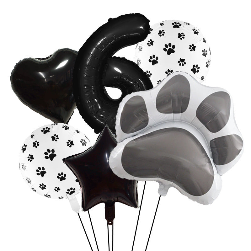 Animal Party Dog Cat's Paw Aluminum Balloon