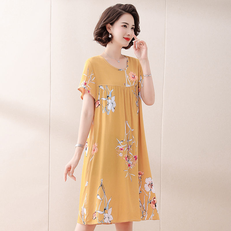 Summer Pajamas Plant Flower Dress