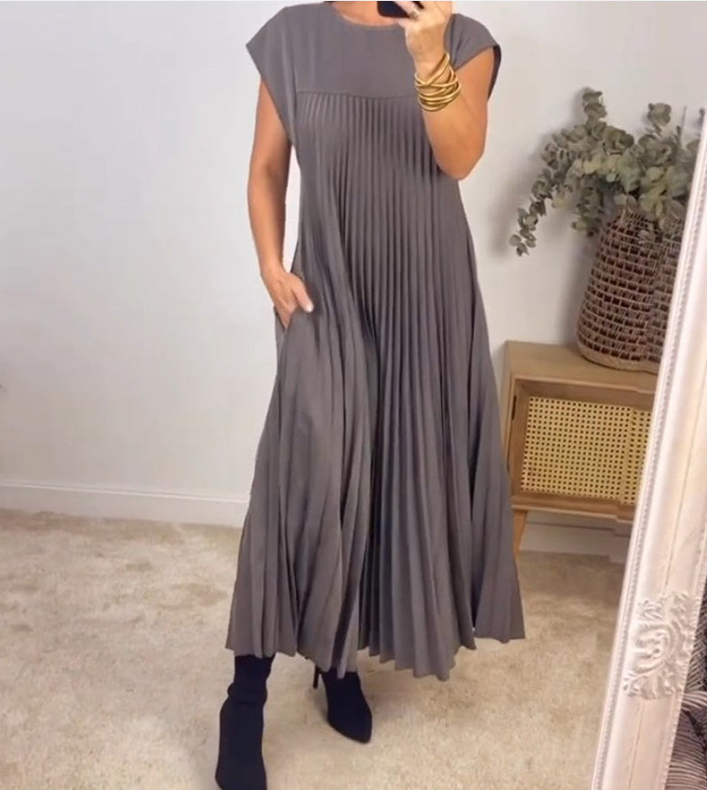 Women's Fashion Loose Solid Color Dress