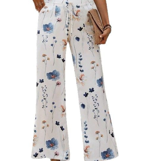 Fashion Casual Printing Loose Trousers For Women