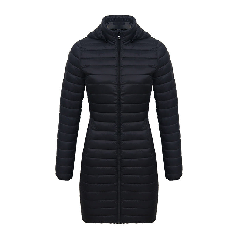 Women's Lightweight Mid-length Slim-fit Cotton-padded Jacket
