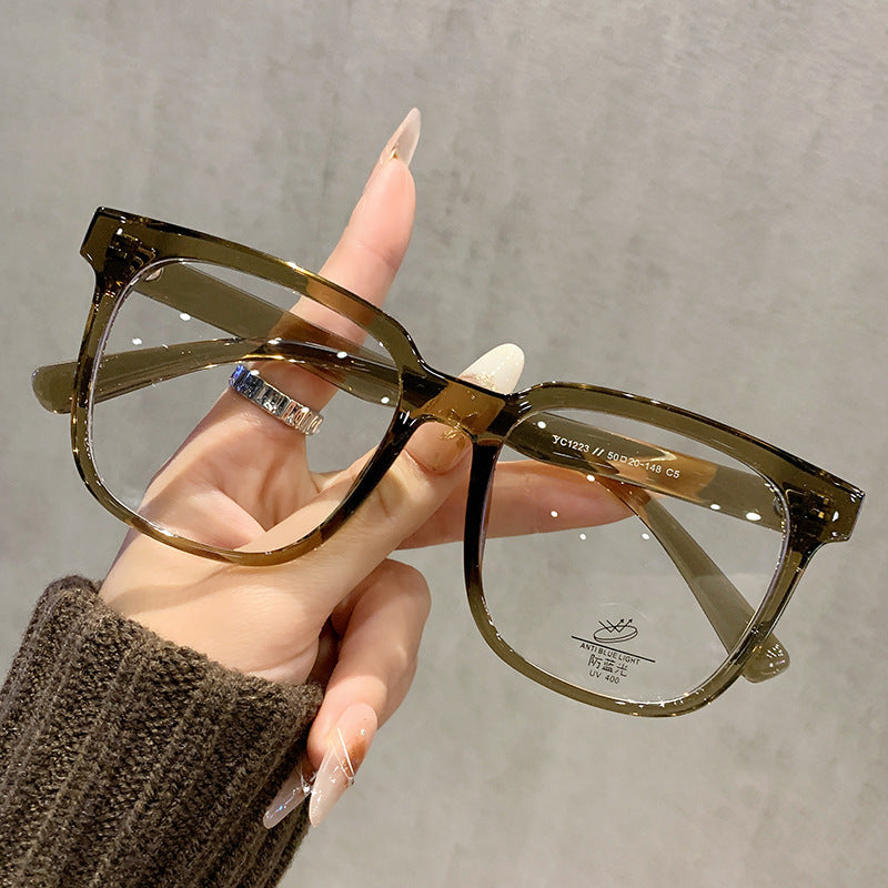 Korean Style Trendy Polygonal Glasses Frame Anti-blue Light