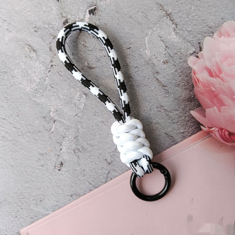 Color Matching Knotted Mobile Phone Lanyard Creative Weaving