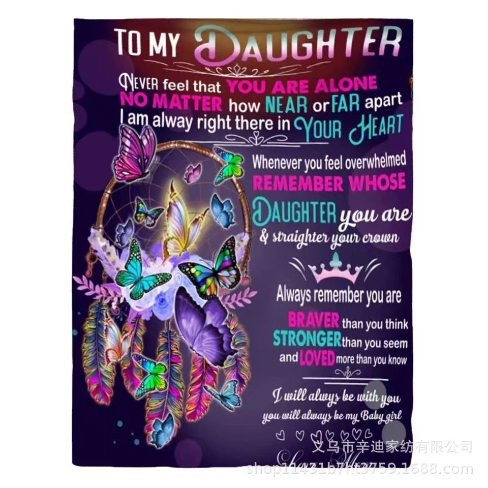 Christmas Flannel Wool Soft Home Blanket