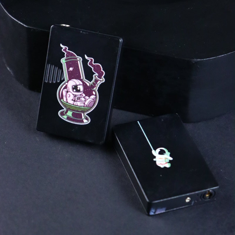 Inflatable Windproof Green Flame Lighter With Money Detector Light