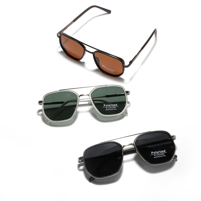 Polarized Sun Glasses Polygon Square Sunglasses