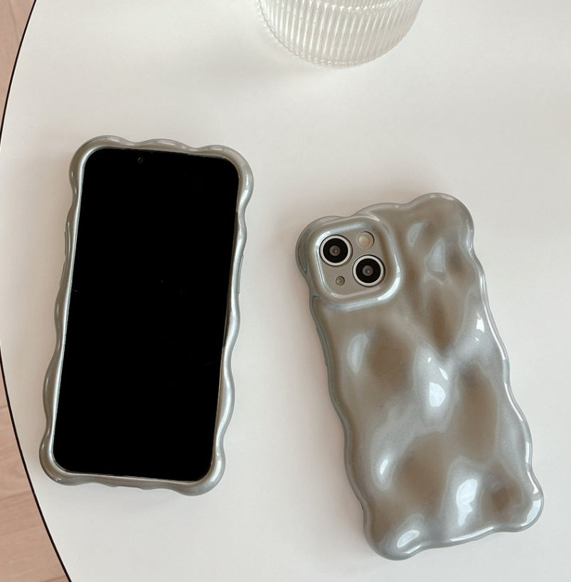 Pure Gray Meteorite Pattern Creative Soft Shell Phone Case