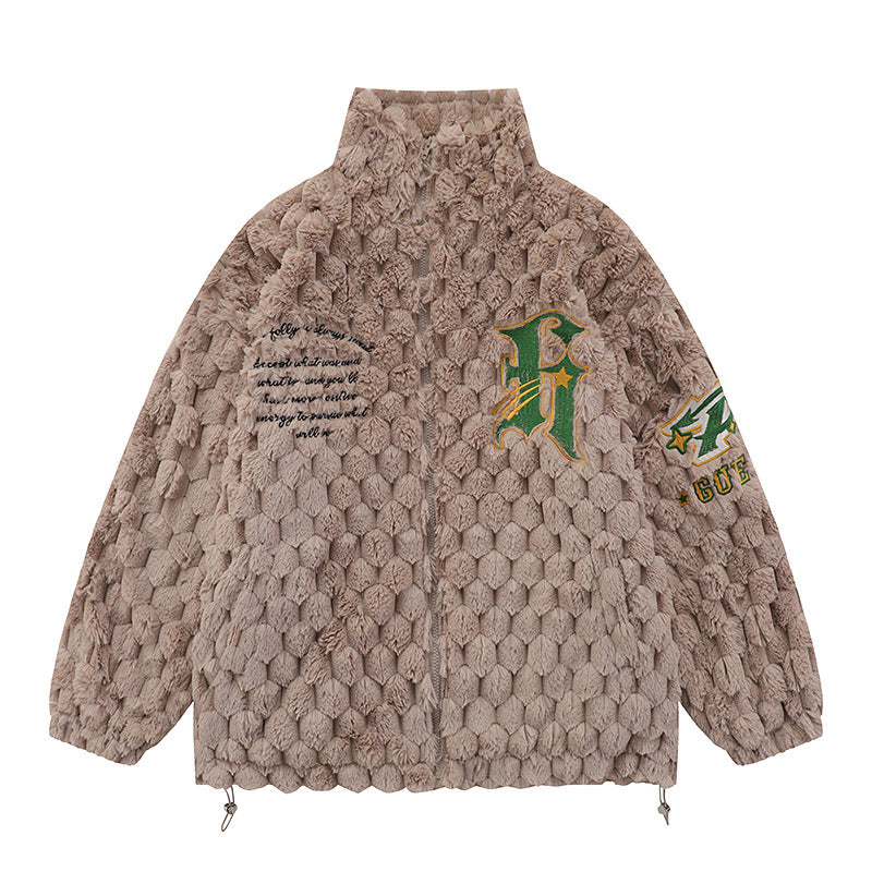 Men's And Women's Lamb Wool Thickened Cotton Coat