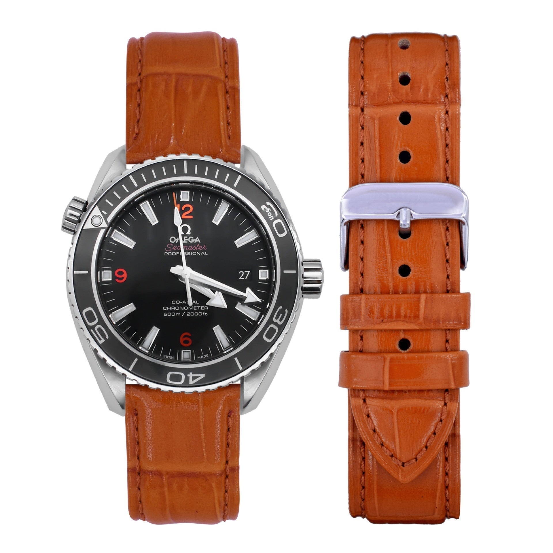 Pin Buckle Men's And Women's Fashion18mm Bamboo Pattern Leather Strap