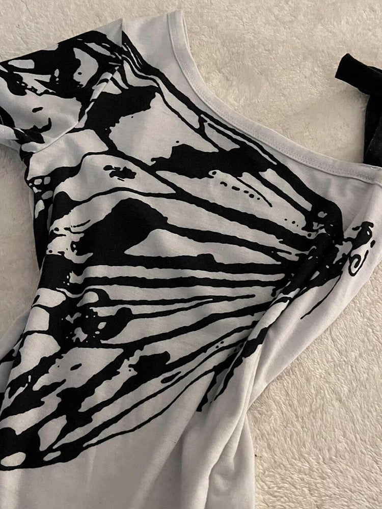 Women's American-style Shoulder Short Sleeve