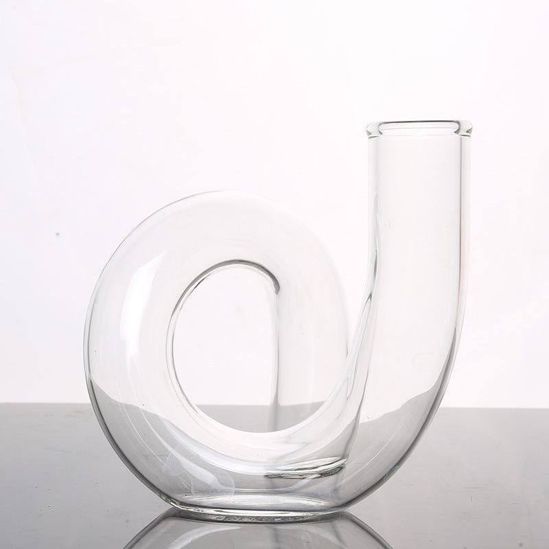 Irregular Creative Strange Shape Glass Vase Living Room Art Decoration