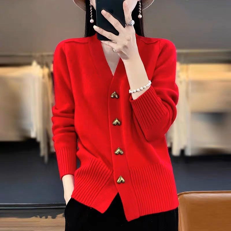 Knitwear Outer Wear Loose Casual Dinified Sweater